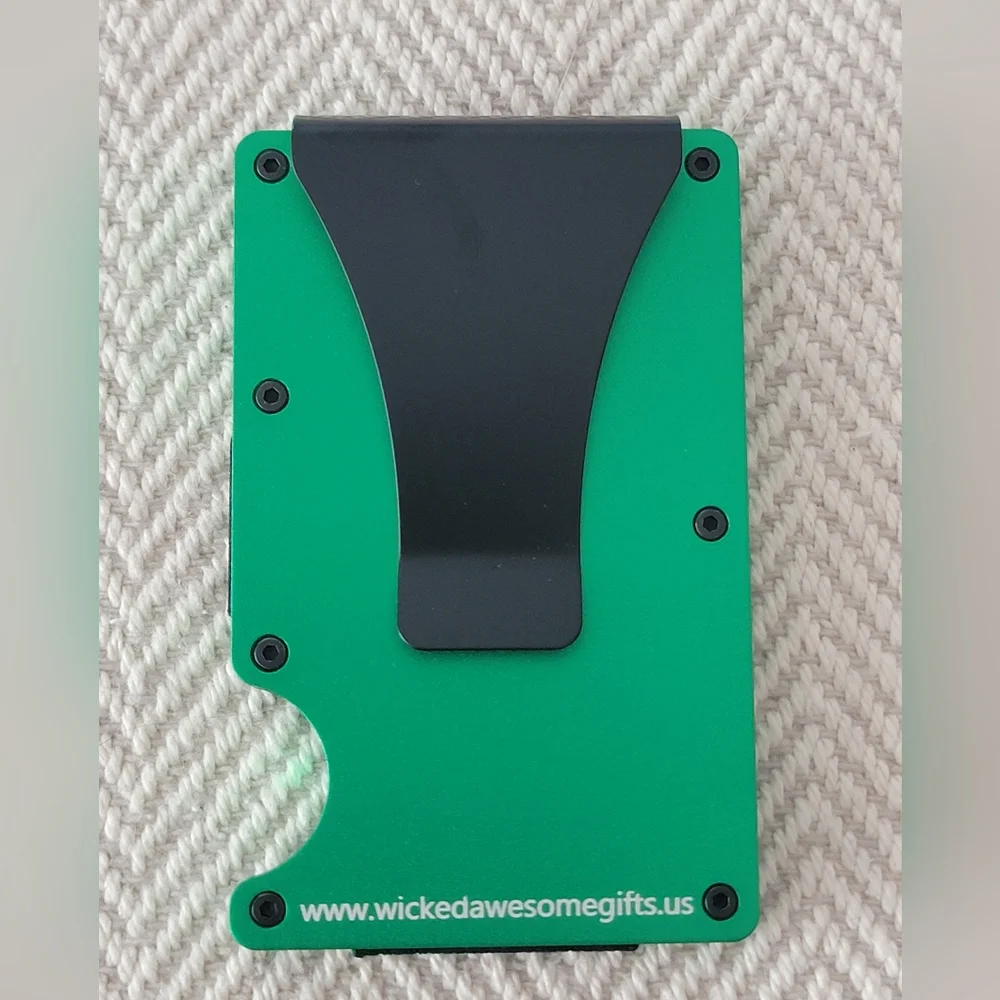 Minimalist Card Wallet Anodized Aluminum RFID Block Guardian Archangel Wallet!